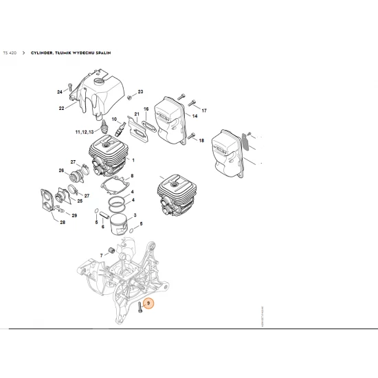 STIHL Śruba z łbem cylindrycznym IS-M5x32 9022 371 1073